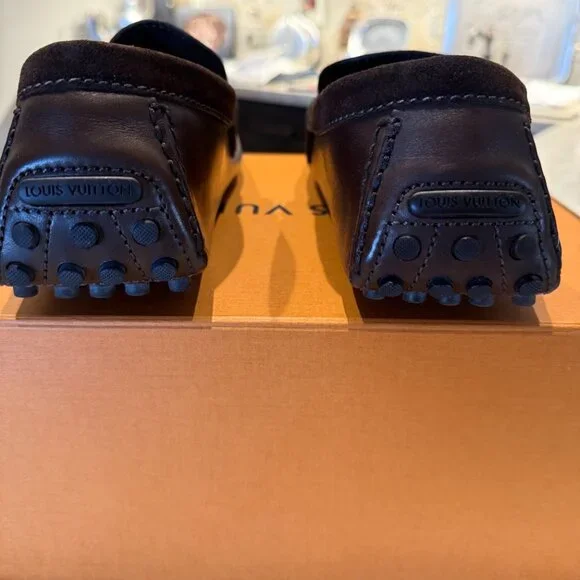 LV Monogram Leather Drivers